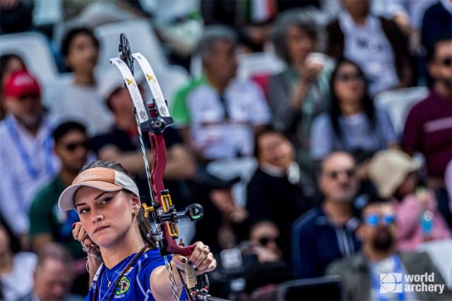 Elisa Roner in azione ai quarti di finale a Tlaxcala